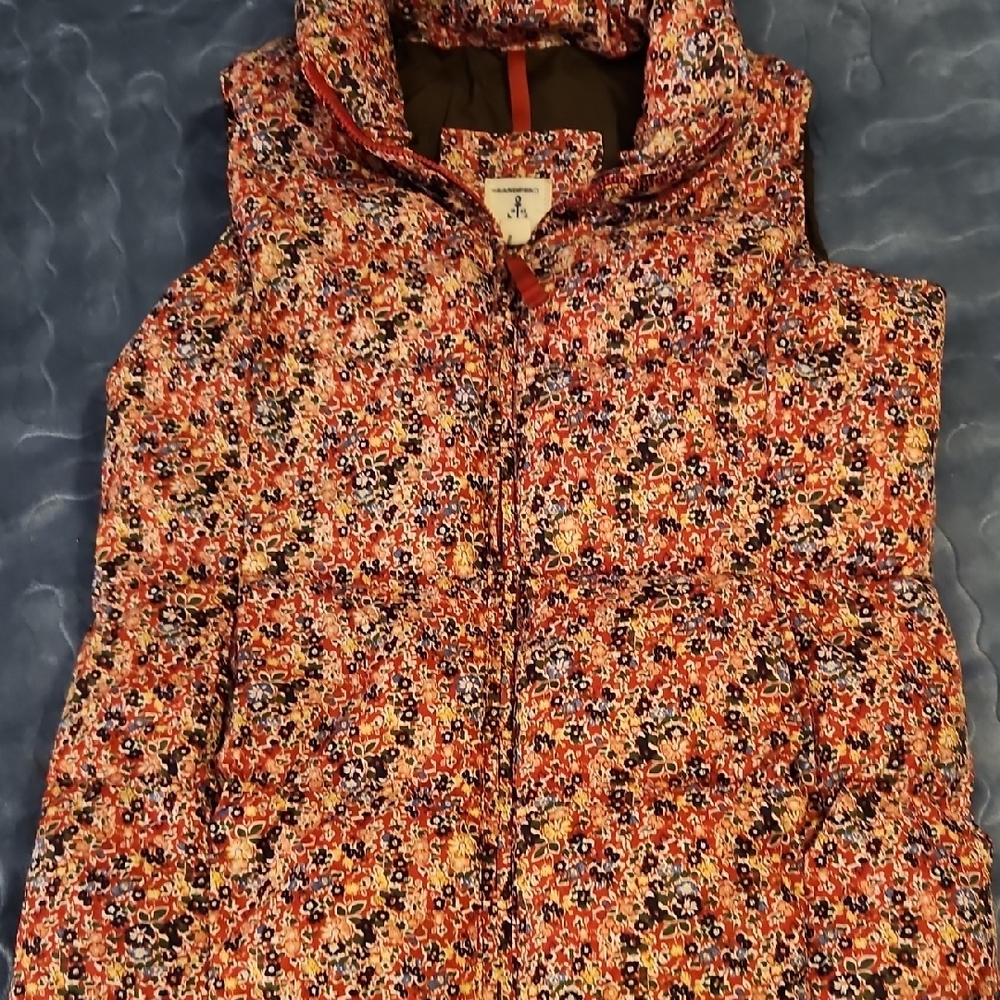 Joules Floral Puffer Vest